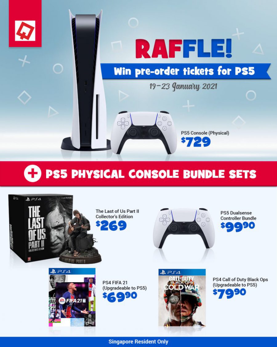 Qisahn launches Playstation 5 Preorder in Online Raffle till Jan 23