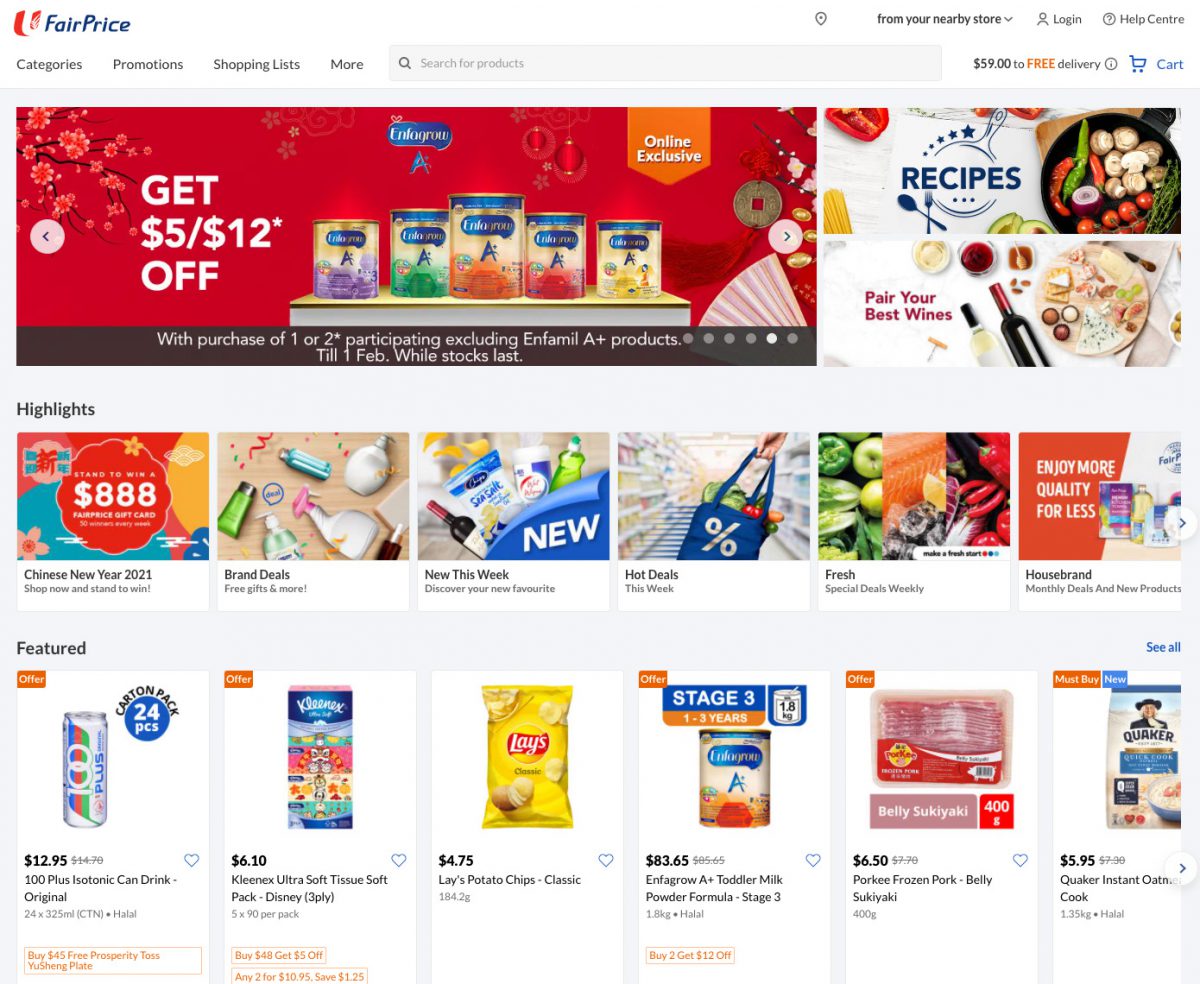 129 NTUC FairPrice outlets will remain open on the 1st Day of CNY, 28