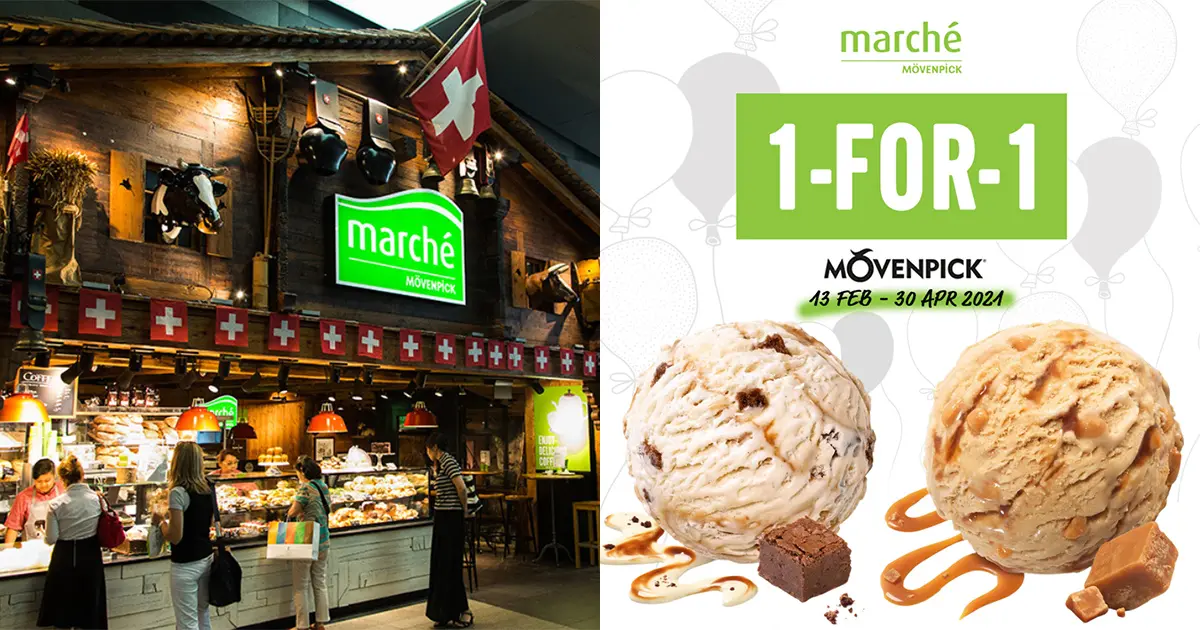 Marche Offering 1 For 1 Movenpick Ice Cream Promotion All Day Till Apr 30 Has 7 Different Flavours To Try Great Deals Singapore