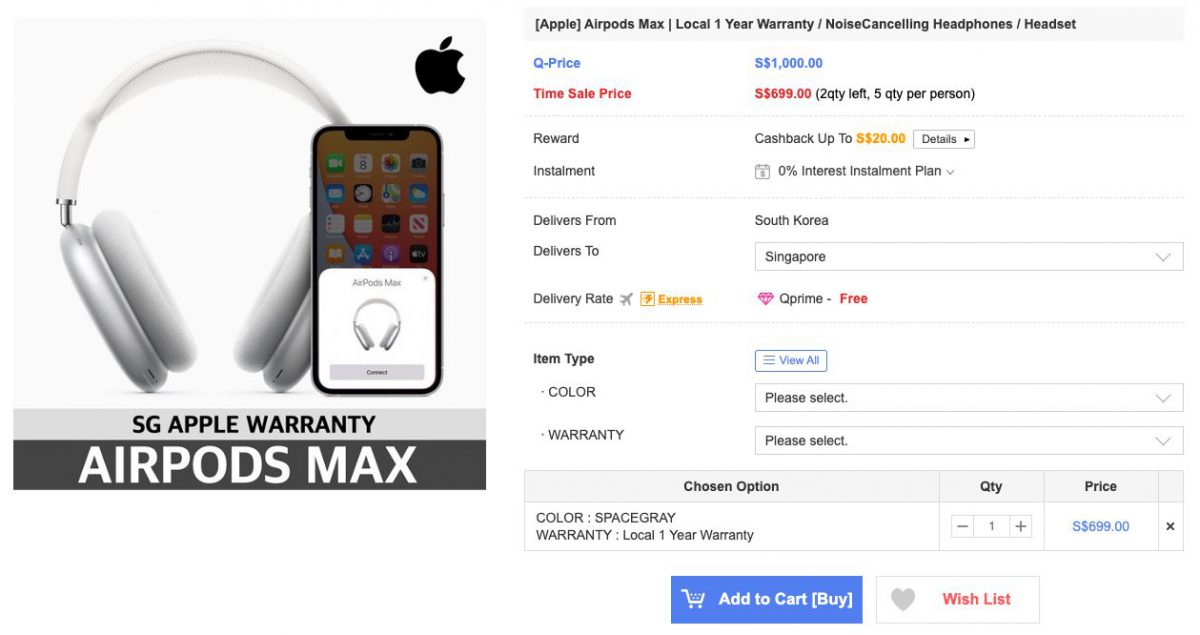 Apple AirPods Max now available for S699 online with 1year local