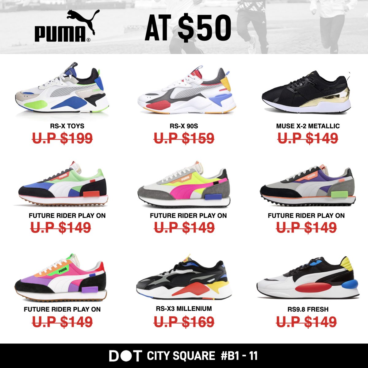 DOT Clearance Sale has up to 80 OFF Adidas, PUMA, Under Armour & more