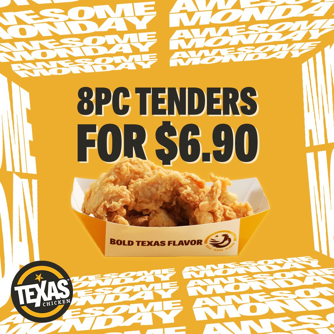 Flash these Texas Chicken Discount Coupons to enjoy Chicken, Tenders