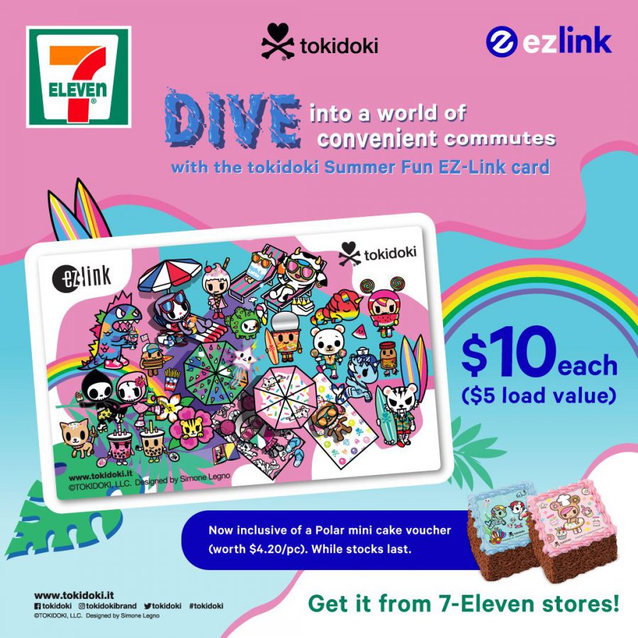 Tokidoki EZLink Card available for 10 at 7Eleven outlets in S'pore