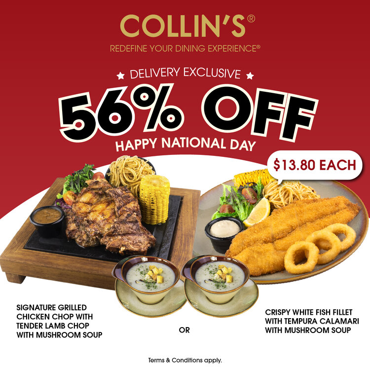 COLLIN’S 1FOR1 Tea Break Promotion means you pay as little as 7 for