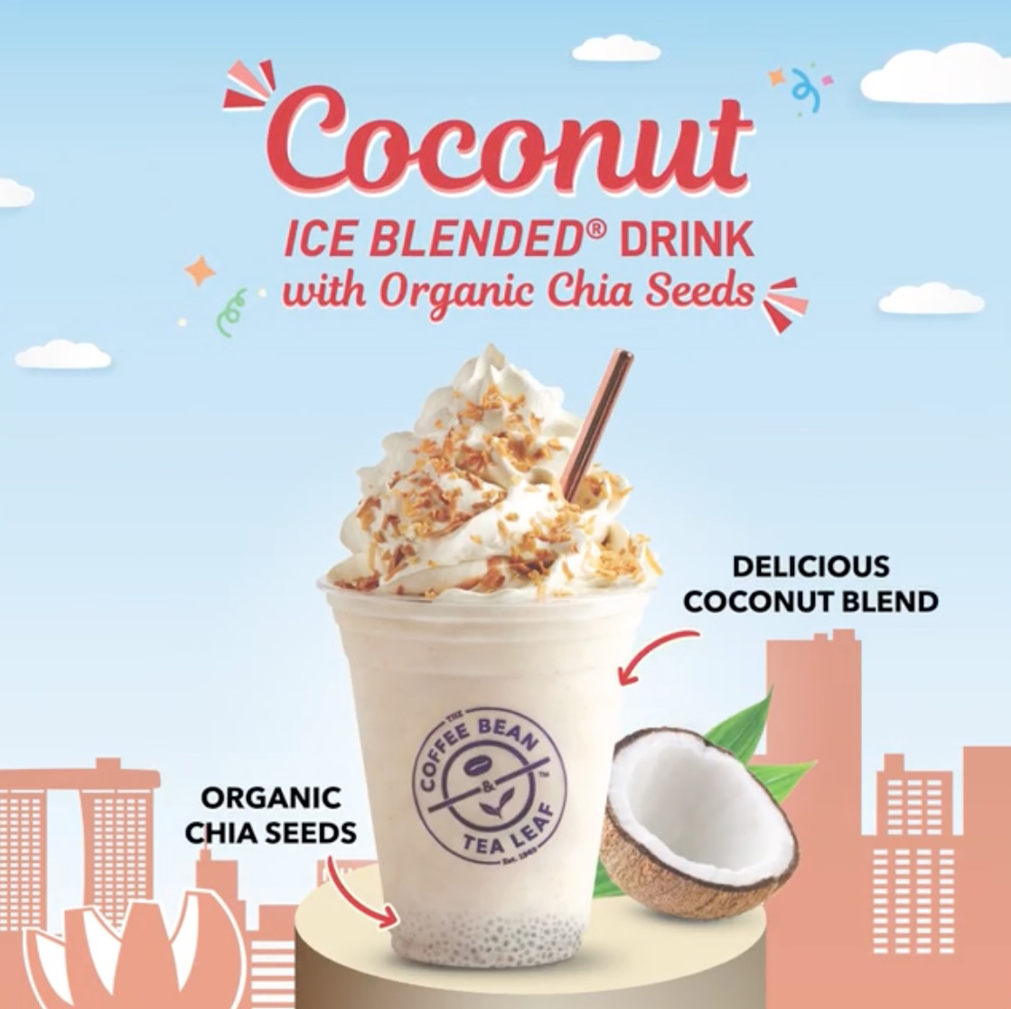 Coffee Bean launches Coconut Ice Blended Drink for 5.60, even has