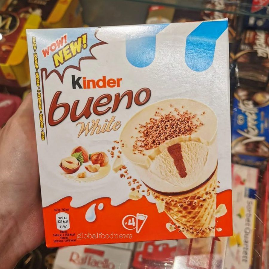 Kinder Bueno Ice Cream spotted in FairPrice for 13.95 per box, has
