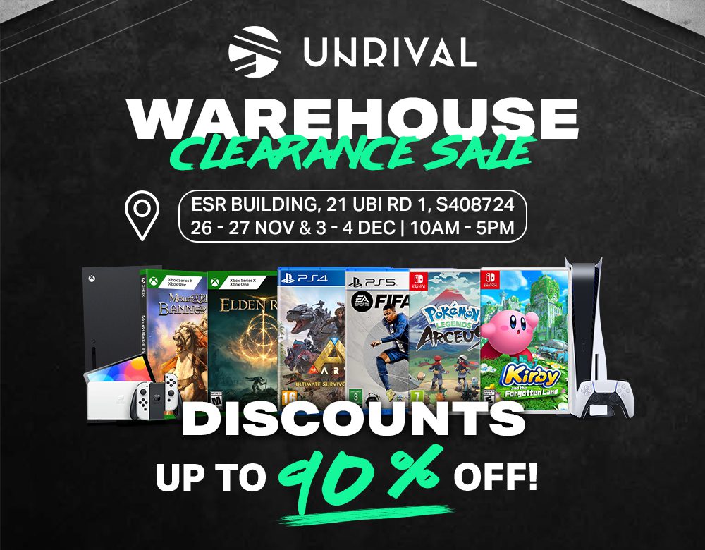 Games & Console Warehouse Sale in Ubi has up to 90 OFF lots of titles