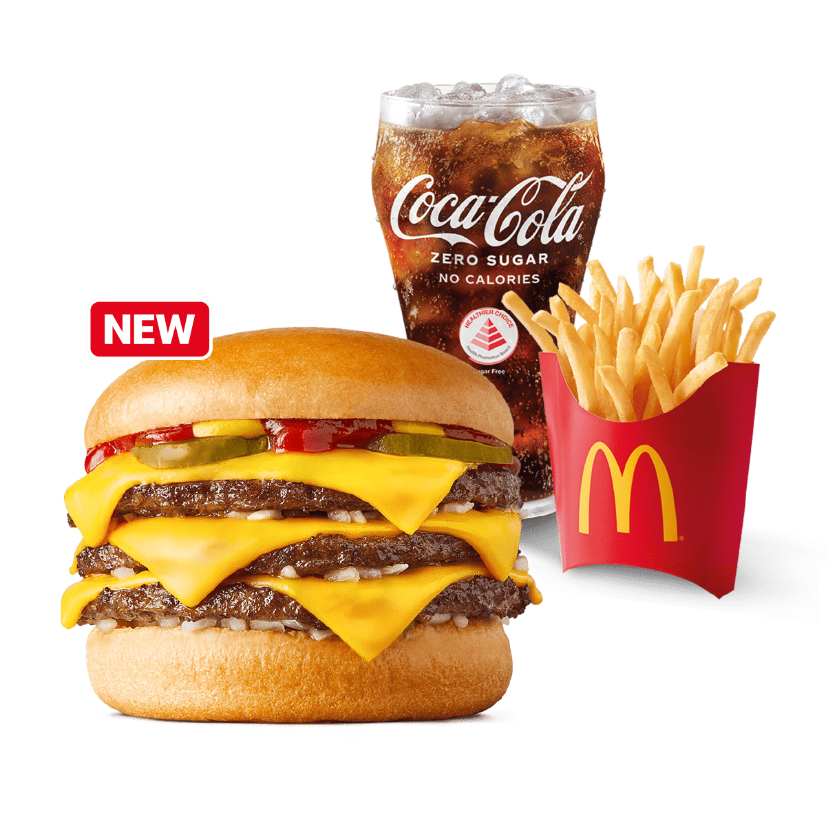 McDonald's launching Triple Cheeseburger, Apple Custard Pie and brings
