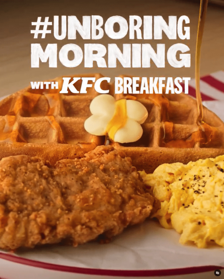 KFC offers 50 OFF Waffles and Chicken Platter Meal with Iced MILO Drink at 6.15 till Mar 28