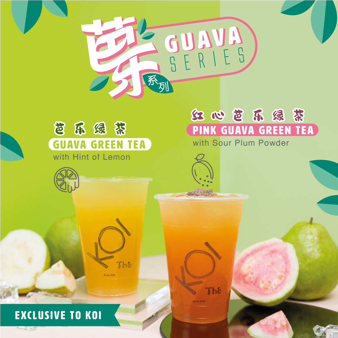 KOI S'pore brings back Guava Green Tea drinks to all outlets this Sep