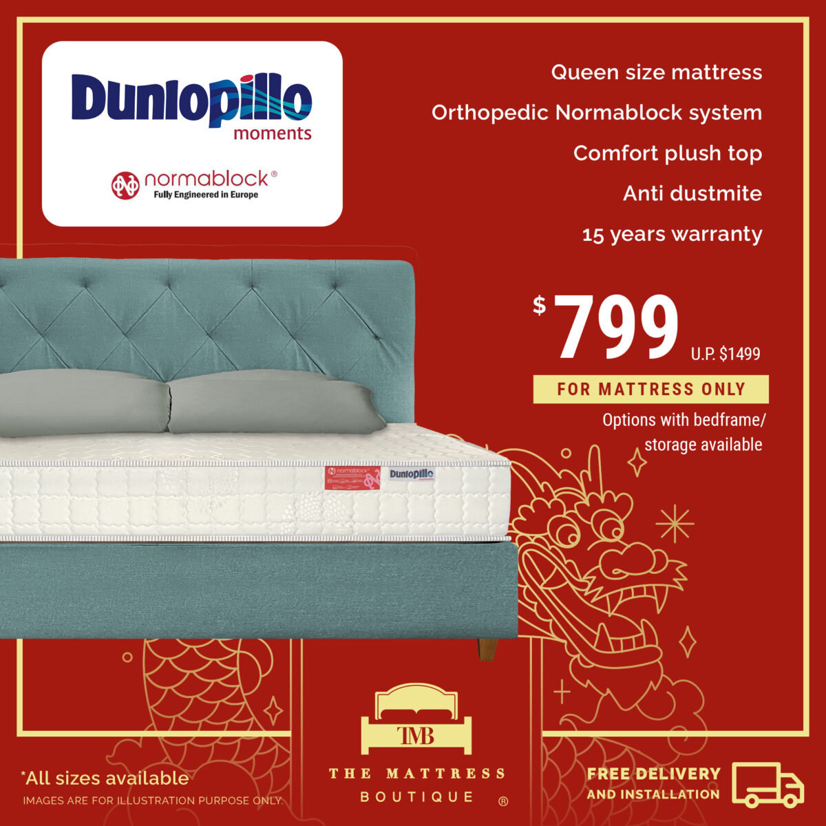 The Mattress Boutique Lunar New Year Sale has up to 70 OFF King Koil