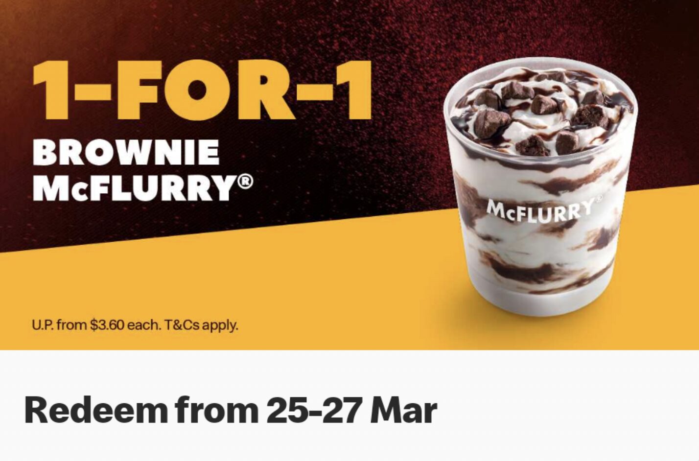 McDonald's has 1FOR1 McMuffin & Brownie McFlurry, FREE Iced MILO Deals and more till Mar 29