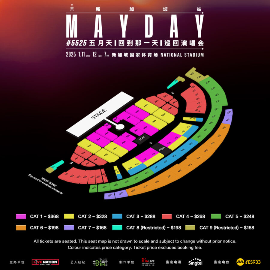 Mayday 五月天 to return for 2 Nights Concert in Jan 2025, tickets to go on