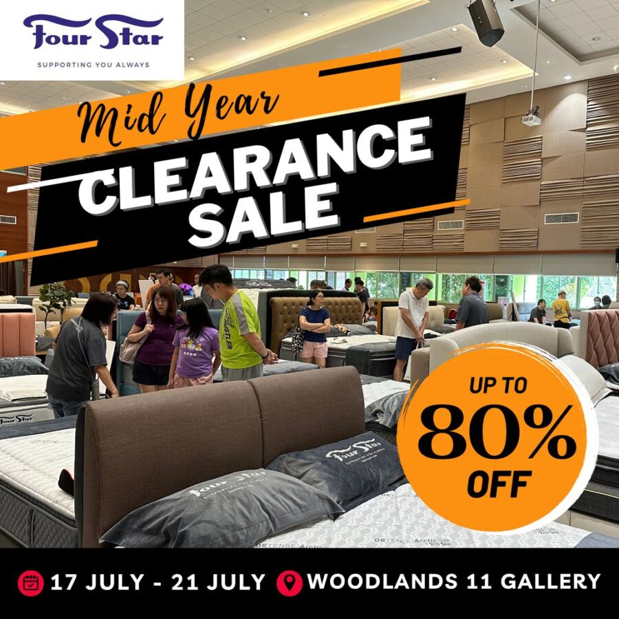 Four Star MidYear Clearance Sale in Woodlands to offer up to 80 OFF