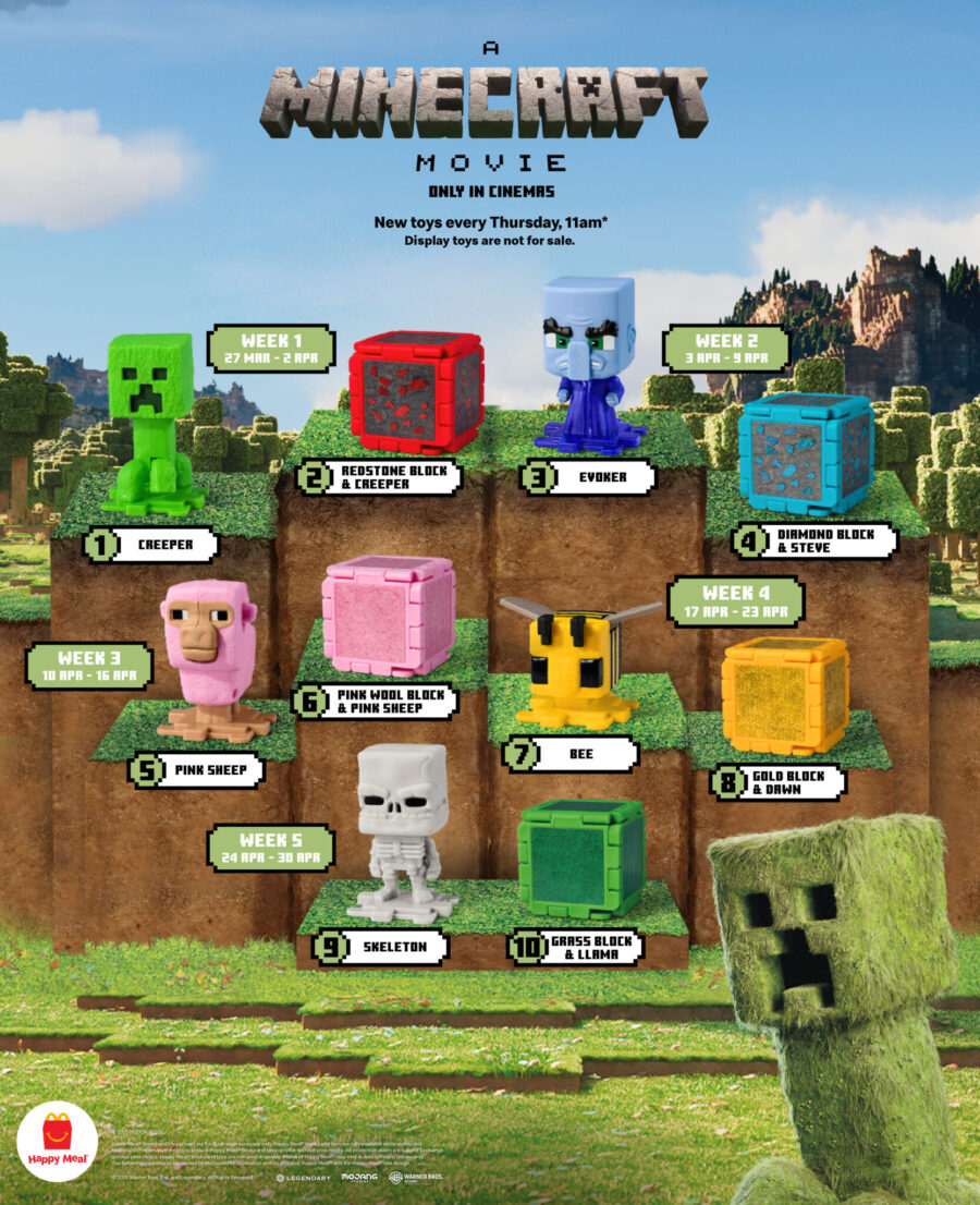 McDonald's Launching Minecraft Movie Meals, Blind Box Collectibles