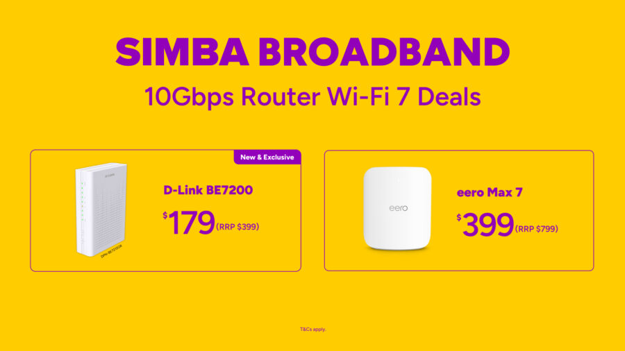Sinba Router Get $20 OFF SIMBA 10Gbps Broadband this April – Enjoy Your First 30 ...