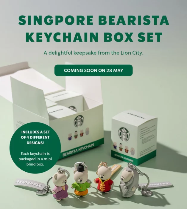 Starbucks Launching Singapore-Exclusive Bearista Keychain