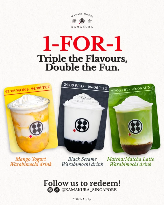Kamakura's 1-FOR-1 Warabimochi Drink Promo Is the Sweet Treat You