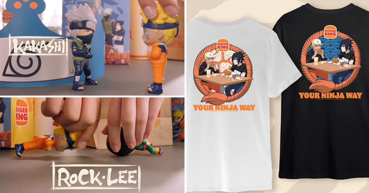 Burger King and Naruto Team Up: Ninja Fun Lands in Singapore with Toys & Exclusive T-Shirts from July 21
