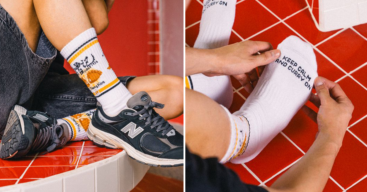 Old Chang Kee Teams Up with Talking Toes to Launch Curry Puff-Inspired Socks for SG60