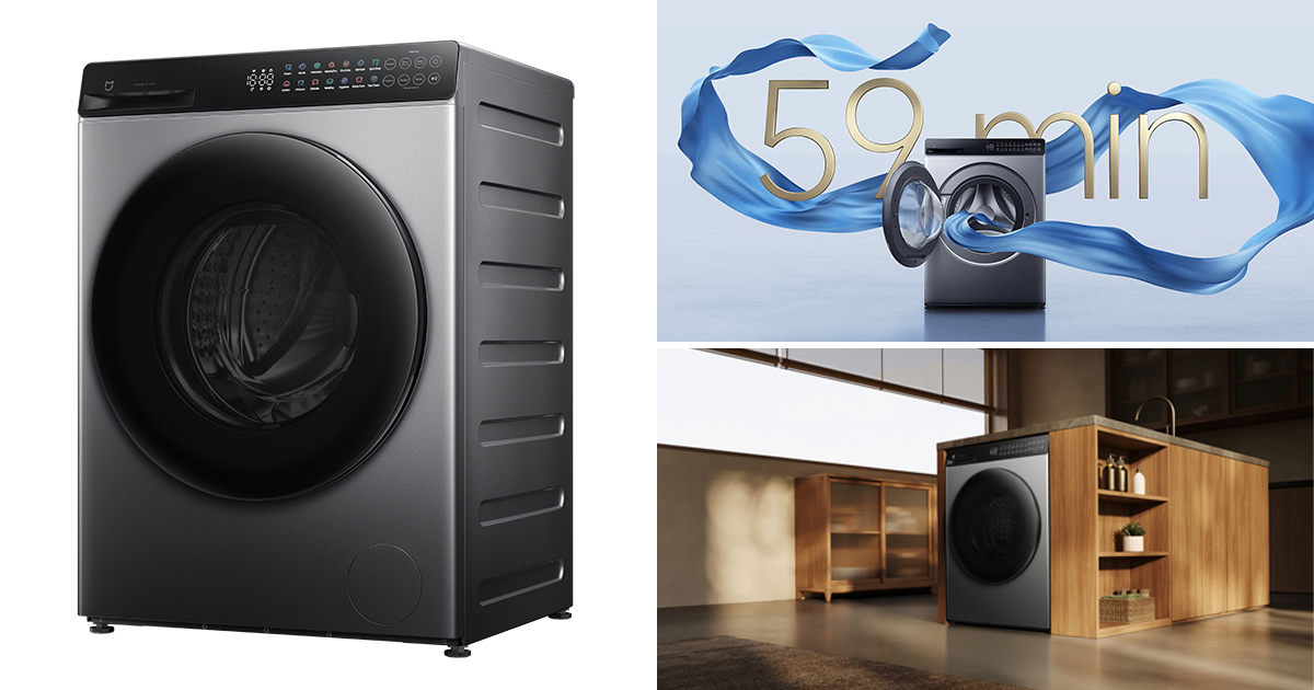 Xiaomi Brings Its First Mijia Washer Dryer to Singapore at S$599 with 12-Year Motor Warranty
