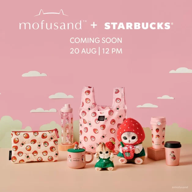 Mofusand x Starbucks Strawberry Collection Launching in S