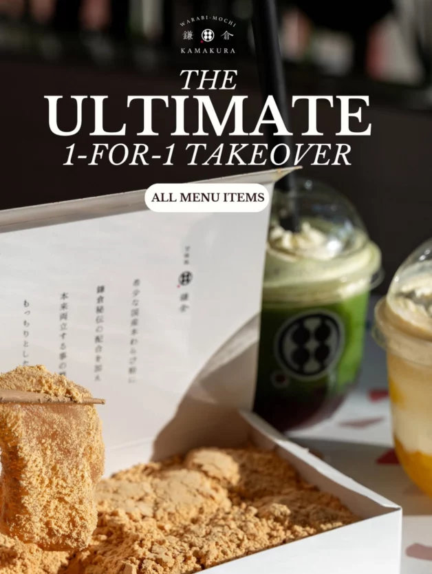 Warabimochi Kamakura Launches 1-FOR-1 Treats on All Menu Items at