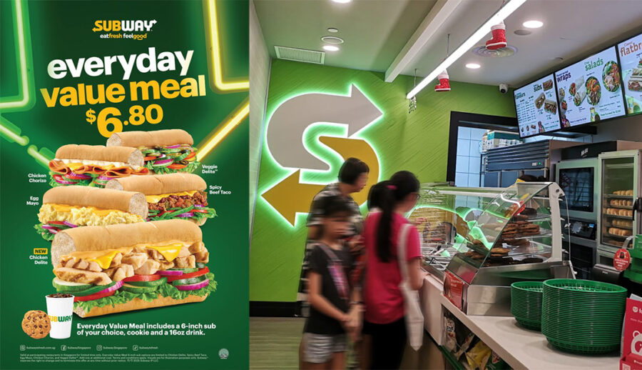 Subway Week Subway Singapore Launches S$6.80 Everyday Value Meals with Brand-New ...